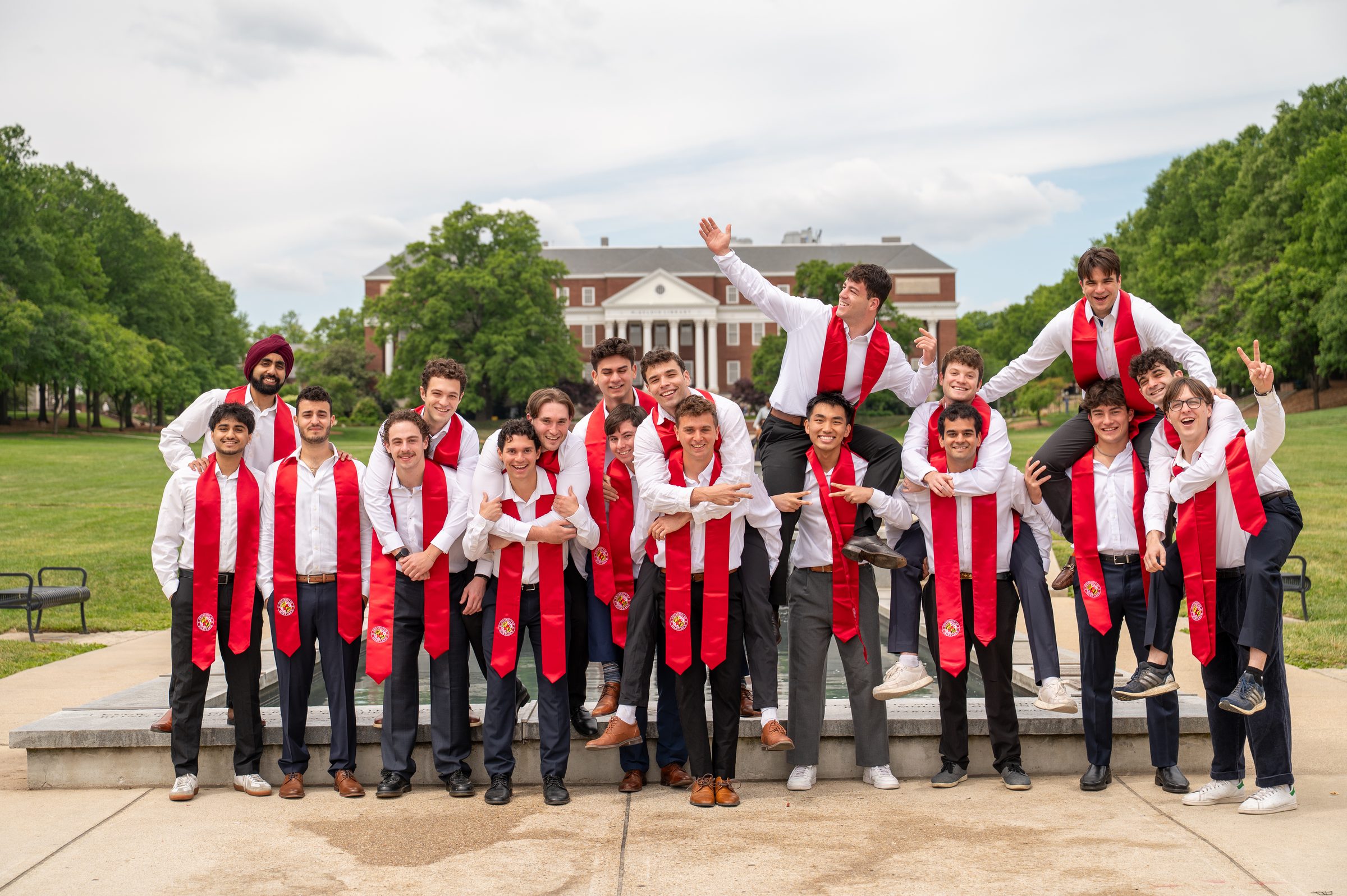 Group graduation portraits, University of Maryland